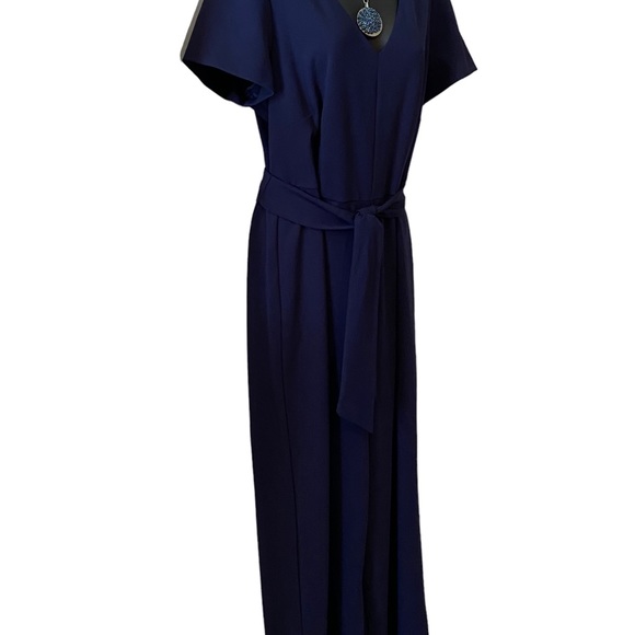 Black cold shoulder Cocktail dress with pearl & rhinestone sleeves S. Levine Med - Picture 9 of 16